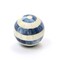 Decorative White and Blue Wooden Ball – Stylish Accent for Home Décor